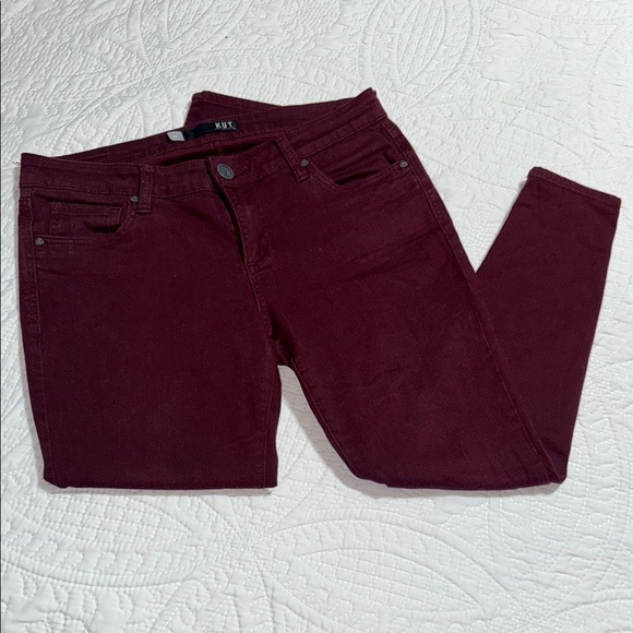 Kut from the Kloth Denim - Women's Burgundy Jeans